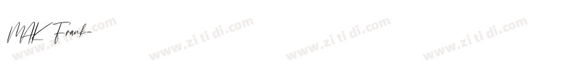 MAK Frank字体转换
